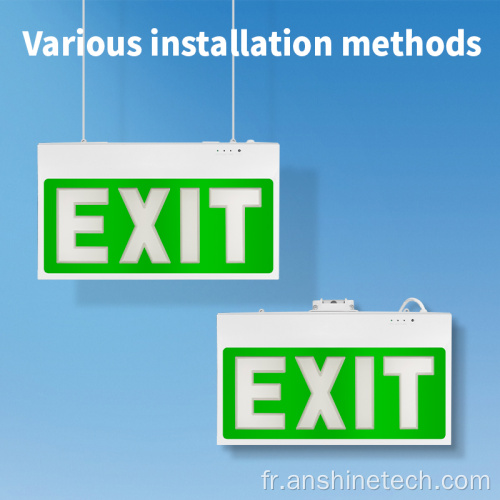 Enseigne de sortie LED Système Embarqué IP 30